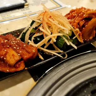 Assorted Kimchee, HH price $9.60. Chinese cabbage, cucumber, Japanese radish.