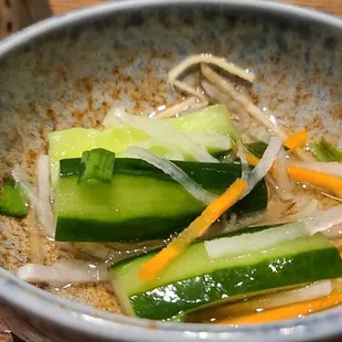 a bowl of food