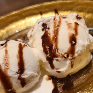 two scoops of ice cream