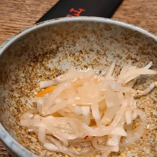 a bowl of sauerkraut