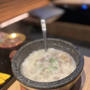 Ox tail rice soup