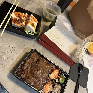 Harami and Kalbi Bento Box