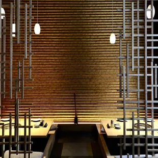 interior, sushi and sashimi