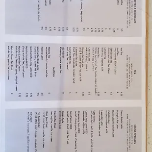Good and drink menu Cool flavored lattes (expected more punch from the sweet potato). Yummy baked goods. Near Japantown restaurants.