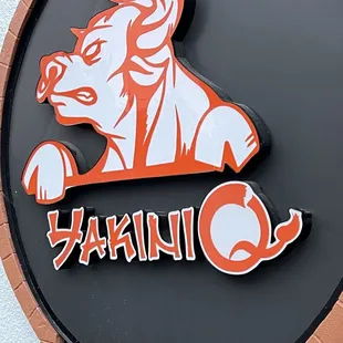 a close up of a sign for a restaurant