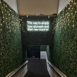 Stairs to the bathroom lol