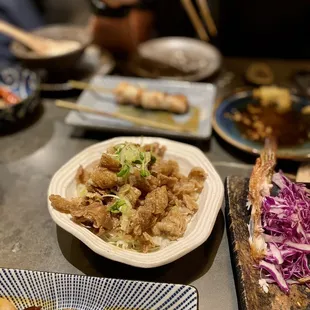 Crispy chicken skin, skip this one next time