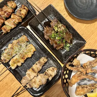 a variety of different types of food