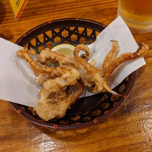 Ika-kaarage (deep fried cuttlefish)