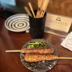 Yaki Onigiri Gushi (grilled rice skewer)