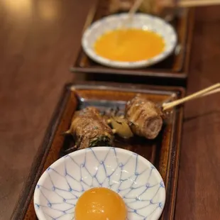 Sukiyaki with raw egg yolk to dip, winnahz!