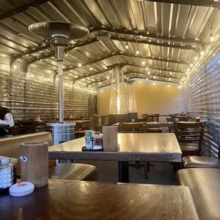 the Outdoor seating area