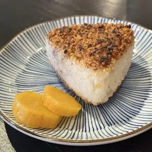Grilled rice ball