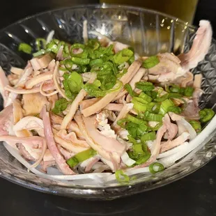 Boiled pork stomach with ponzu
