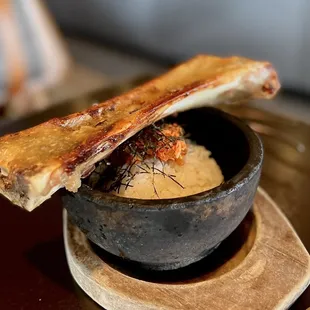 bone marrow fried rice (before prepared)