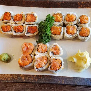 sashimi, sushi, sushi and sashimi, food