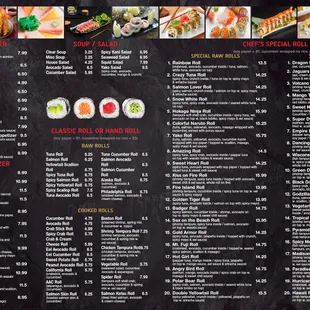 Yako Sushi House To Go Menu