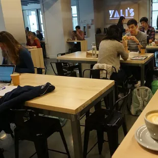 Lunchtime on opening day