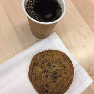 04.16.18 small drip coffee + chocolate chip cookie