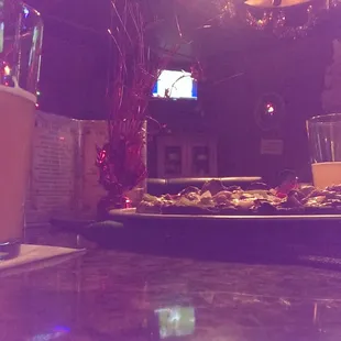 $2.25 draft Shocktop, and they have pizza.