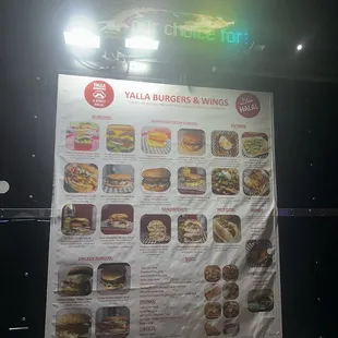 sushi and sashimi, menu