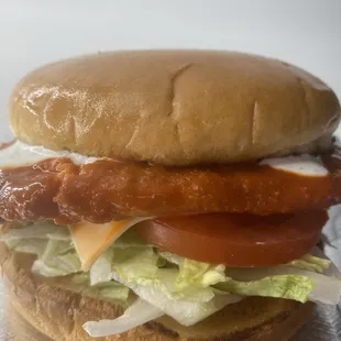 Buffalo chicken burger