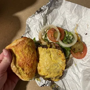 I don't know how simple it can be asking for literally a plain cheeseburger and clarifying "only meat and cheese" because I am OCD.