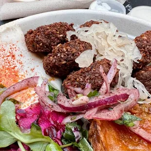 Falafel rice bowl