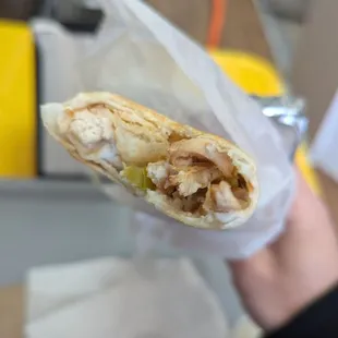 What the inside of the wrap has