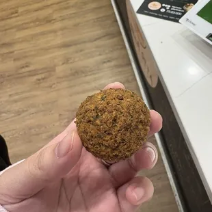 Free falafel sample