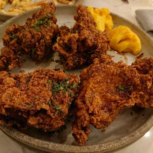 Fried Chicken - best dish of the night! Highly highly recommend! Just make sure to eat the pickled califlower with the chicken