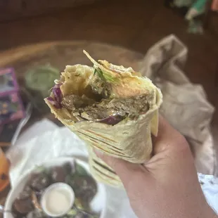 Beef swarms wrap