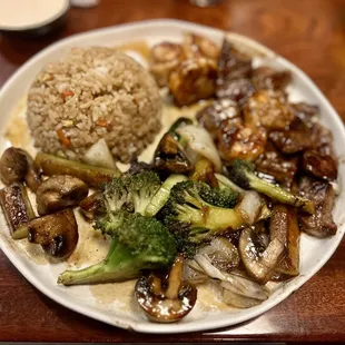 Hibachi steak and shrimp :).