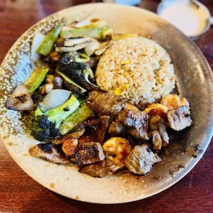 Hibachi steak and shrimp
