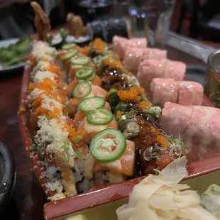 sushi and sashimi, sushi, food, sashimi