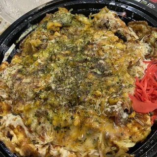 Bacon Cheese Corn Okonomiyaki