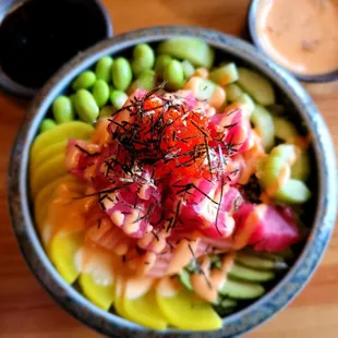 Yama sushi bowl - sooooo great and good!