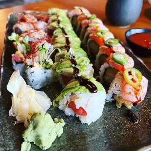 sushi, food, sashimi, sushi and sashimi
