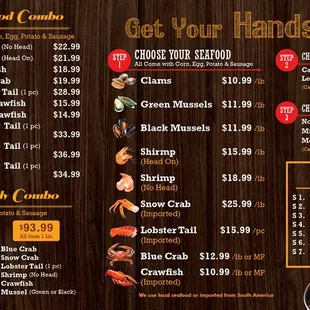 Juicy Boiled seafood