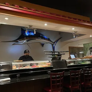 a man behind the counter