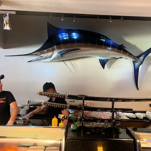 sushi and sashimi, interior