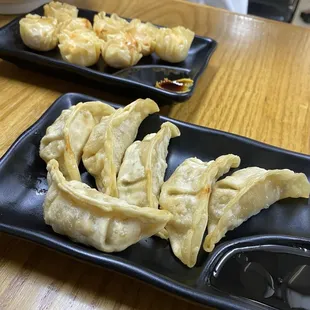 Shumai and gyoza