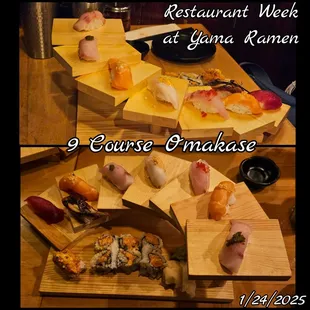 The other two ordered the omakase. They were so sweet to use the spiral stand for both of our entrees.