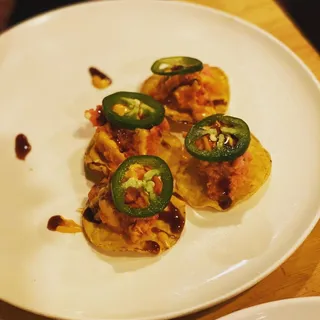 Spicy Salmon on Chips