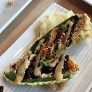 Stuffed Jalapeno Tempura Deep-Fried Dinner