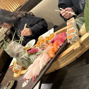 sushi, sushi and sashimi, food, sashimi