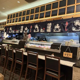 Inside Sushi bar