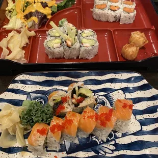 Top: Yama Lunch Box Bottom: Pink Dragon Roll