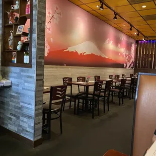 the interior of a restaurant