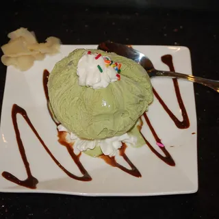 Fried Green Tea ice Cream